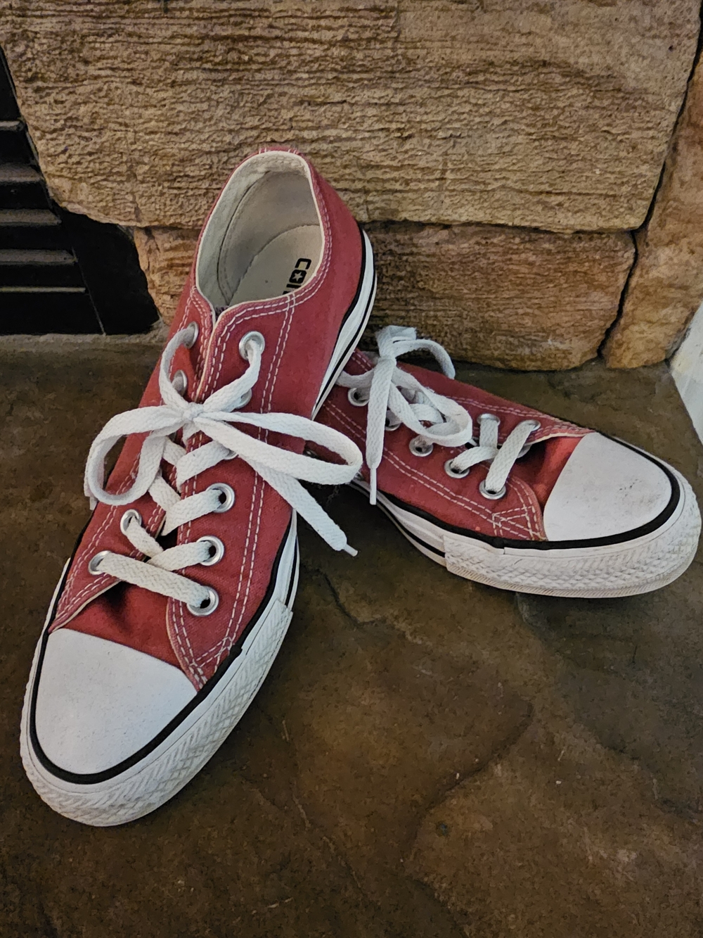 Converse Red Low-Tops
